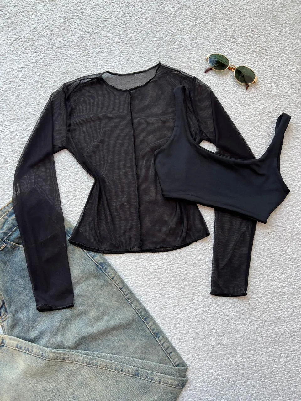 ✨ Blusa en malla manga larga ✨
